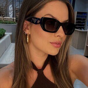 Prada PRB05S 3890A7 Rectangle Sunglasses – Black